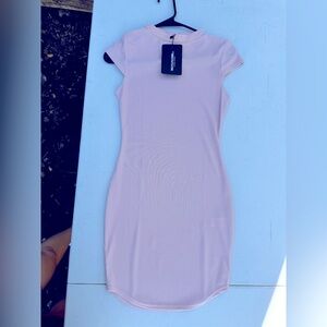 PrettyLittleThing Pink Bodycon Dress